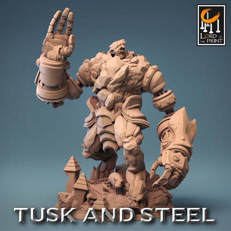 Tusk and Steel 3D打印模型：《猛兽与钢铁》角色立体模型|Lord of the Print – Tusk and Steel August 2023 – 3D Print Model STL