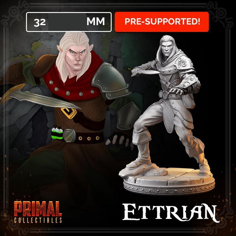 艾特里安男精灵 3D打印模型|Ettrian Male Elf – 3D Print Model