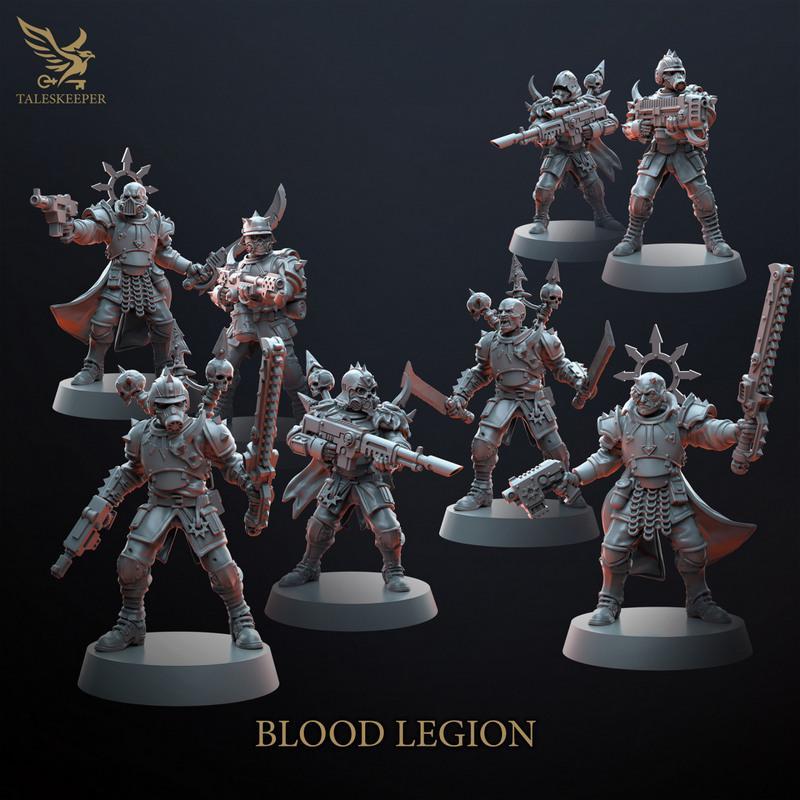 血色军团步兵 - 3D打印模型|Blood Legion Infantry – 3D Print Model