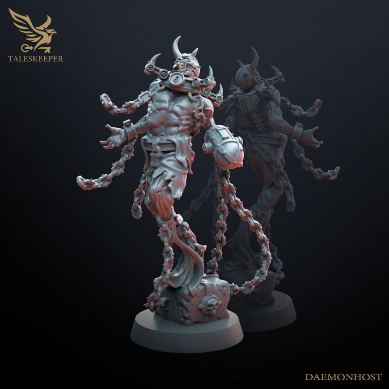 Daemonhost – 3D打印模型：赛博朋克机械师手办原型设计|Daemonhost – 3D Print Model