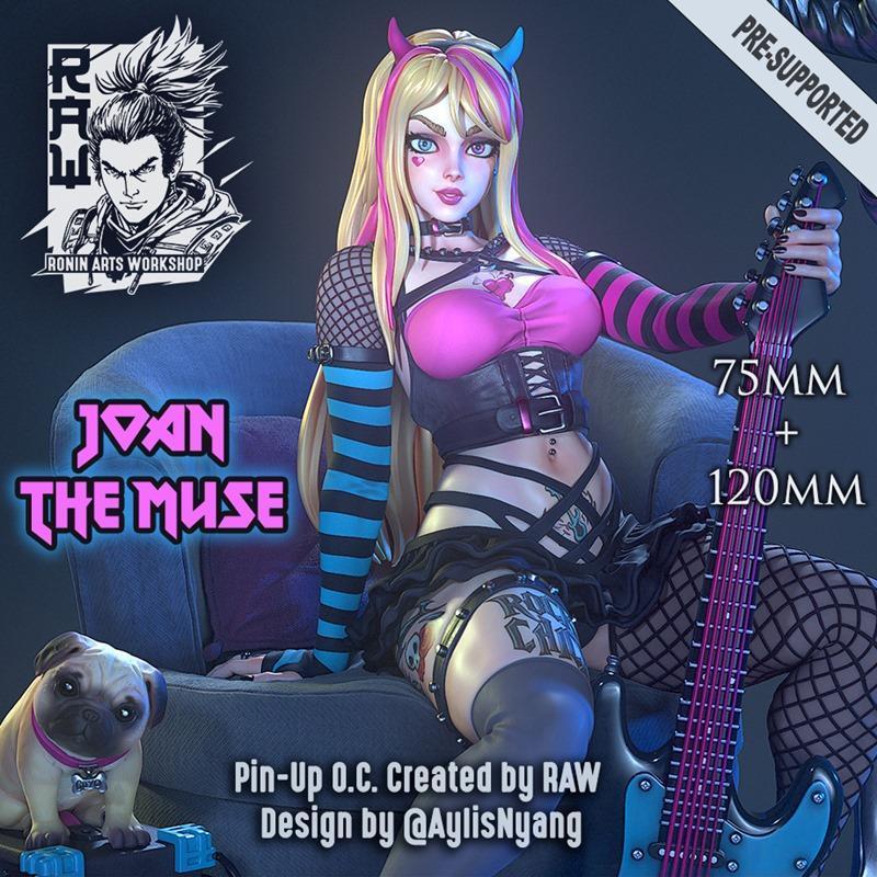缪斯之魂 – 3D打印模型 STL|Joan The Muse – 3D Print Model STL