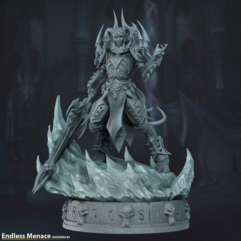 达拉然死灵骑士 3D打印模型|Draenei Death Knight – 3D Print Model STL