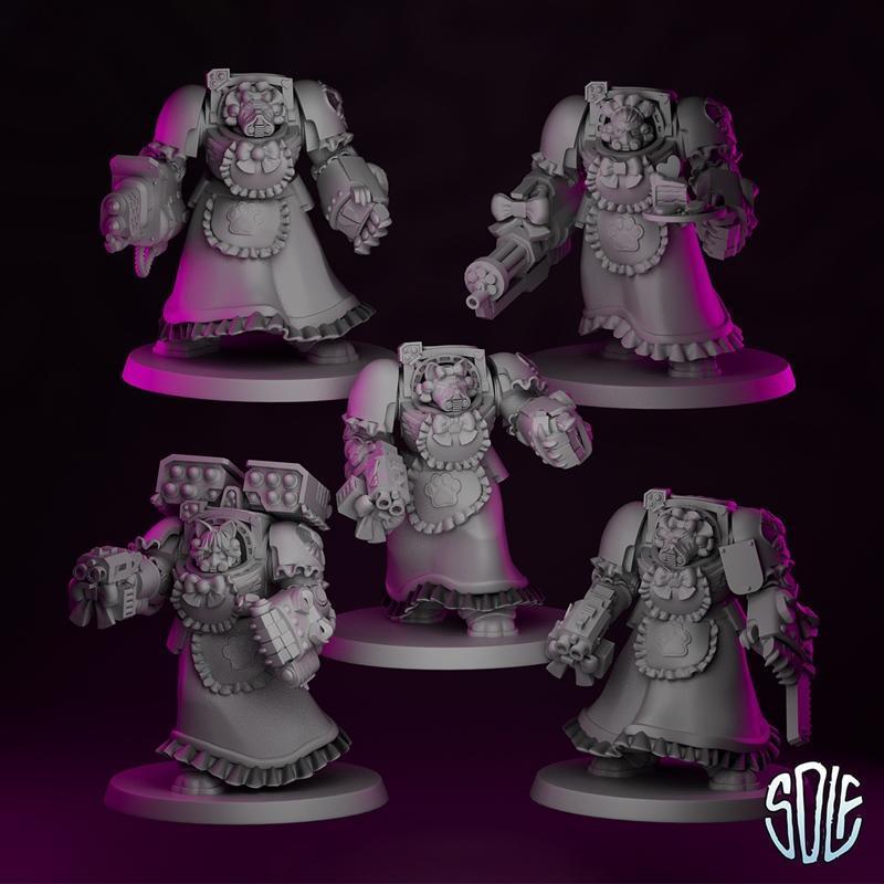 Maidmarine终结者 3D打印模型|Maidmarine Terminators – 3D Print Model STL