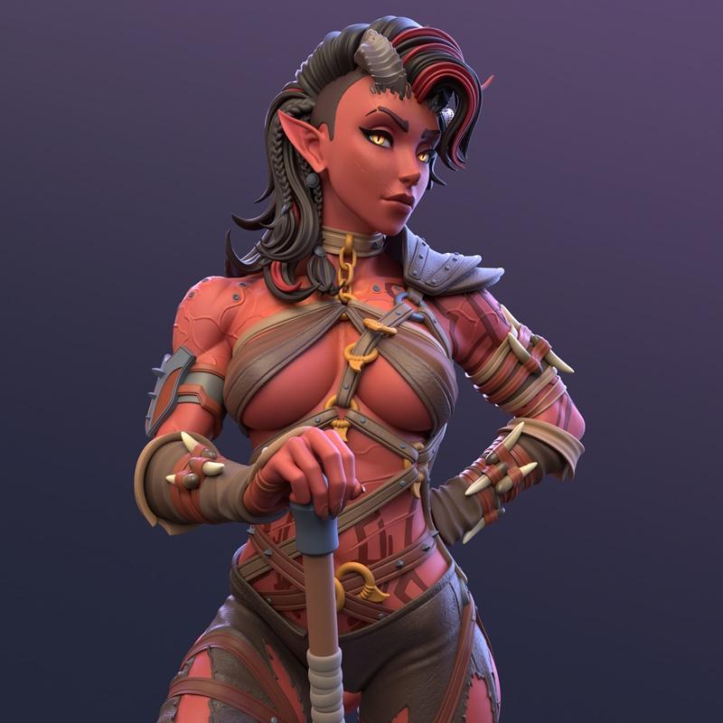 Dinamuuu3D出品 | 3D打印模型 | 《Karlach》角色模型|Dinamuuu3D – Karlach – 3D Print Model STL