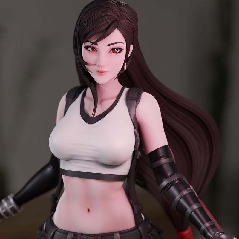 Momoji - Tifa - Tifa角色3D打印模型|Momoji – Tifa – 3D Print Model STL