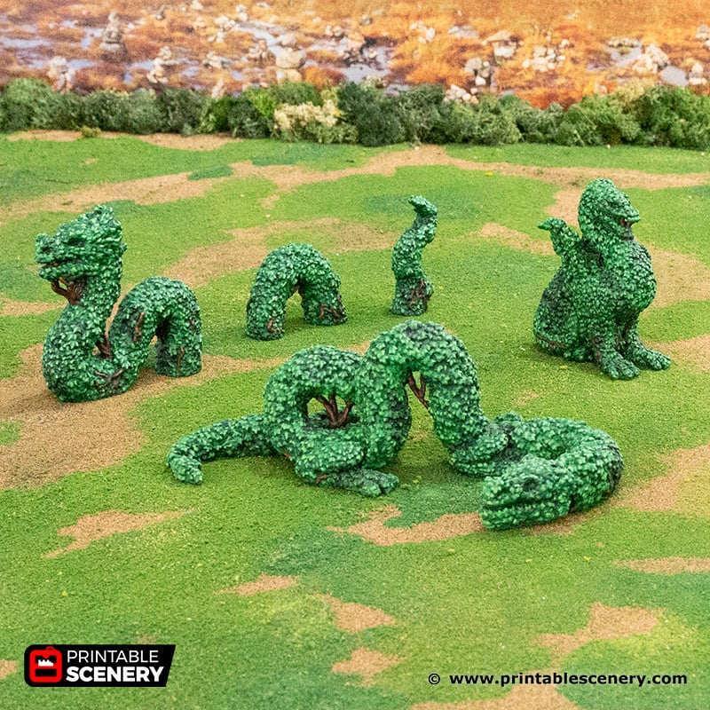 龙之围栏 3D打印模型|Printable Scenery – The Dragon Hedgerows – 3D Print Model