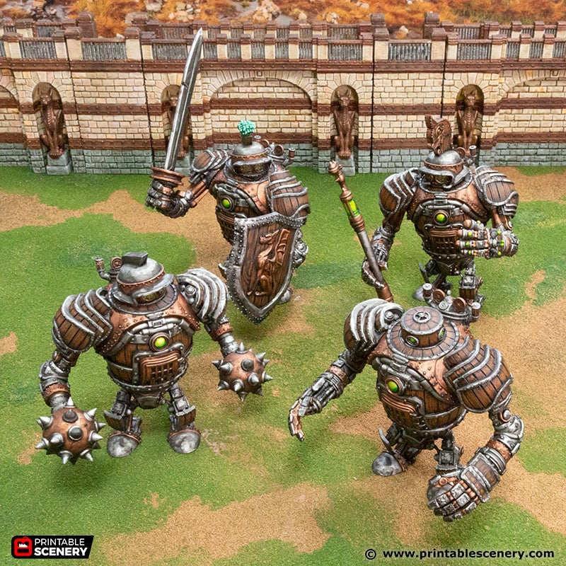 可打印场景——阿查尼卡自动机|Printable Scenery – Archanical Automatons – 3D Print Model