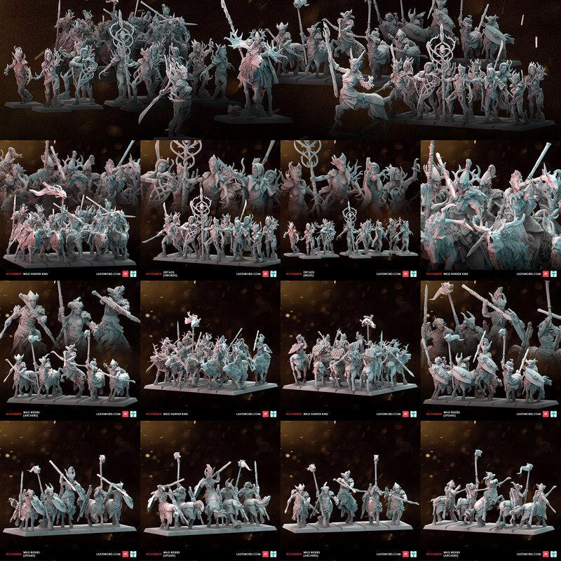 森林之王系列3D打印模型|Lords of the Forest Pack – 3D Print Model