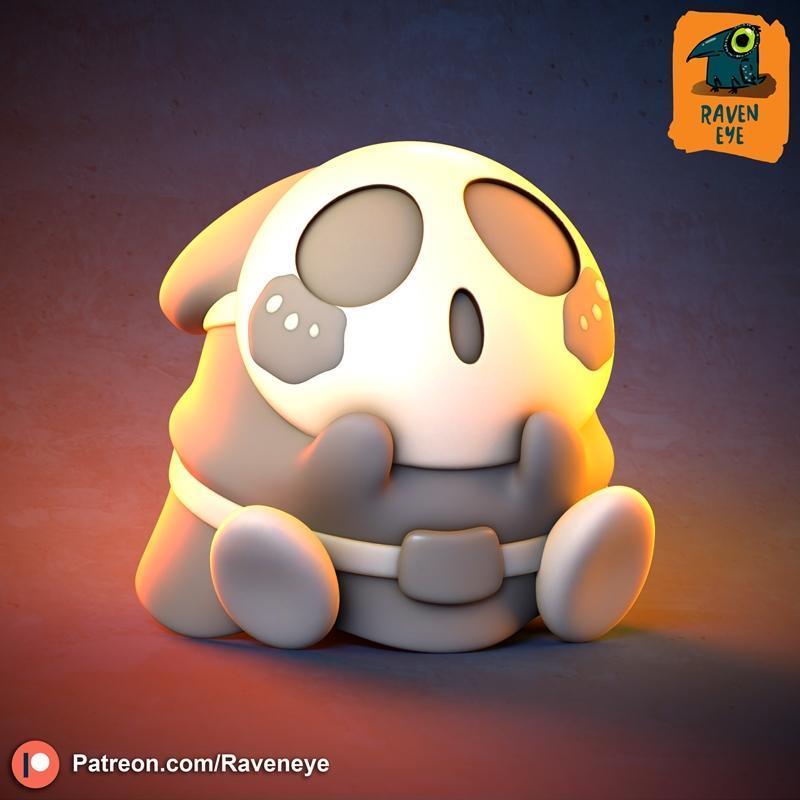 Shy Guy 3D打印模型|Shy Guy – 3D Print Model STL