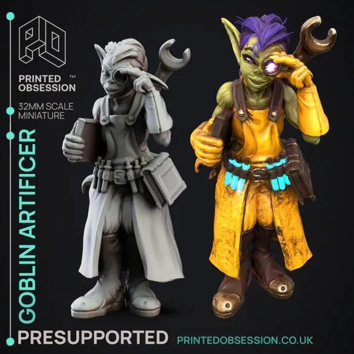 Goblin艺术工匠 3D打印模型|Technical – Goblin Artificer – 3D Print Model STL