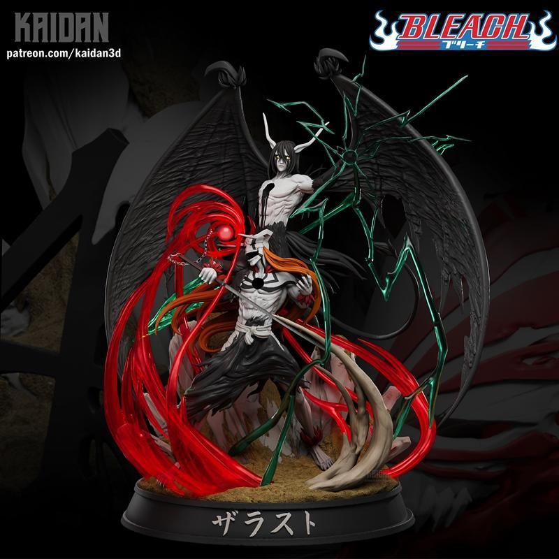 伊戈尔·瓦斯特洛 vs 奥尔奎里拉 复活版 3D打印模型|Multiple Figure – Ichigo Vasto Lorde vs Ulquiorra Resurrection – 3D Print Model STL