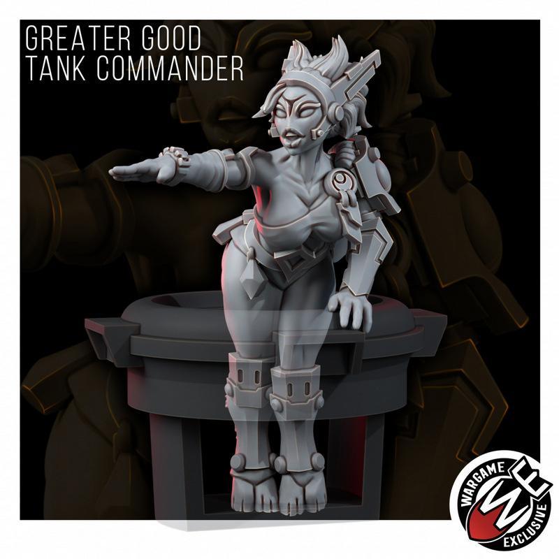 优质战甲指挥官——3D打印模型|Greater Good Tank Commander – 3D Print Model