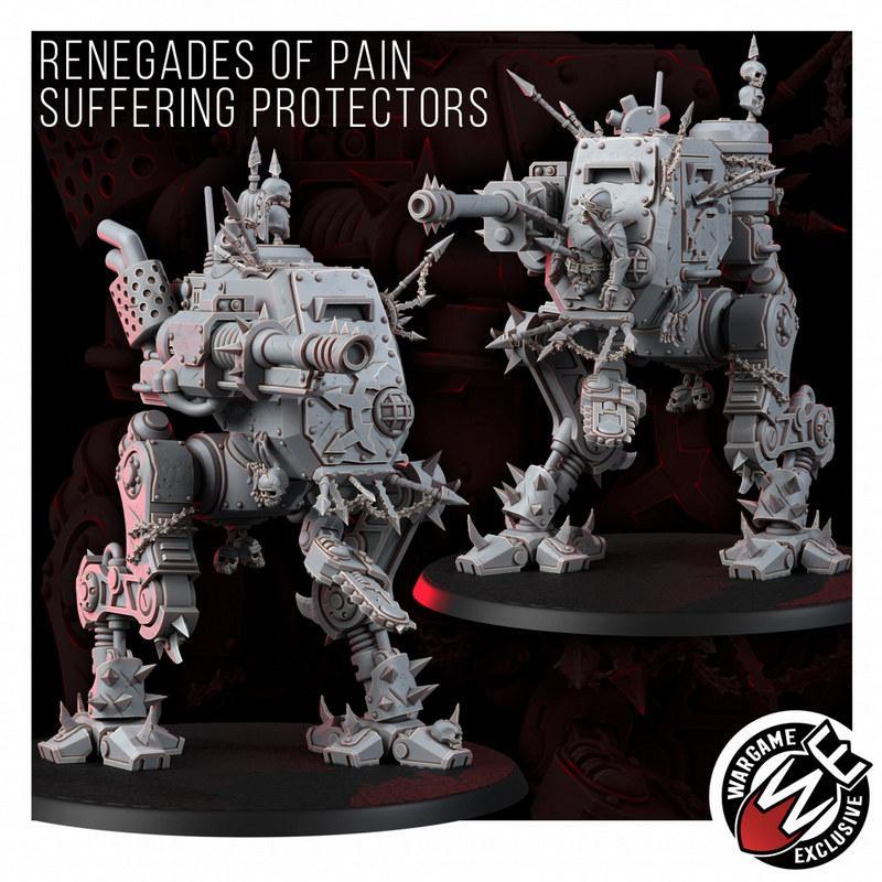 痛苦的叛逆者——3D打印模型|Renegades of Pain Suffering Protectors – 3D Print Model