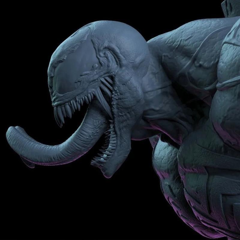 阿尔瓦罗·斯图尔多 Venom 3D打印模型|Venom by Alvaro Stuardo – 3D Print Model STL