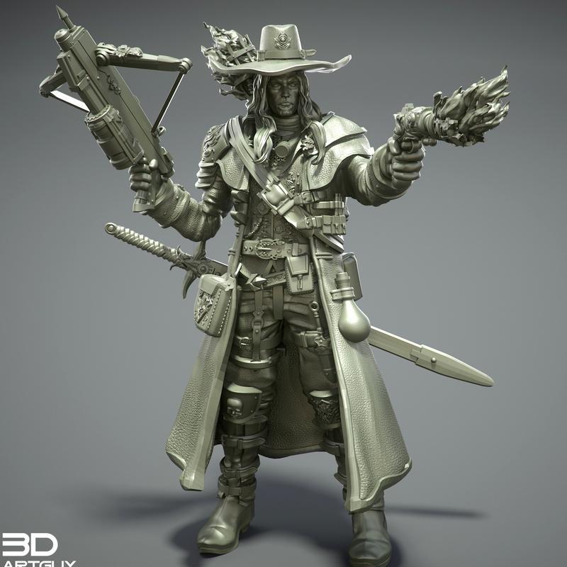 猎魔人 3D打印模型|Witch Hunter – 3D Print Model