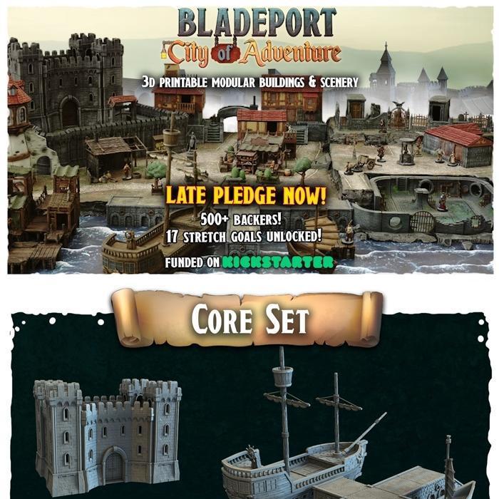 冒险之城Bladeport - 3D打印模型STL|Bladeport City of Adventure – 3D Print Model STL