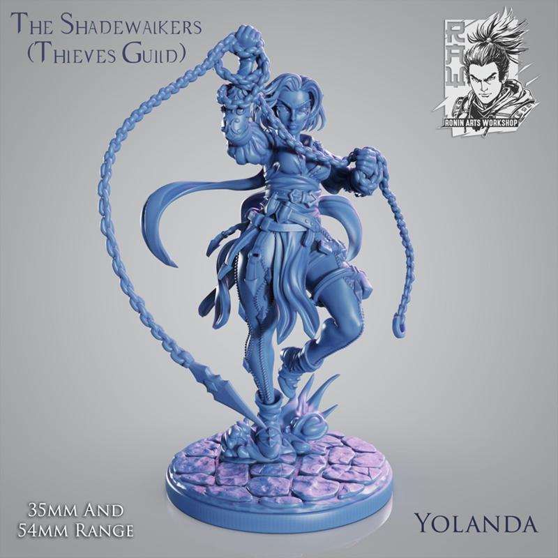 ronin arts工作室 3D打印模型 动漫角色模型|Ronin Arts Workshop – Yolanda – 3D Print Model STL