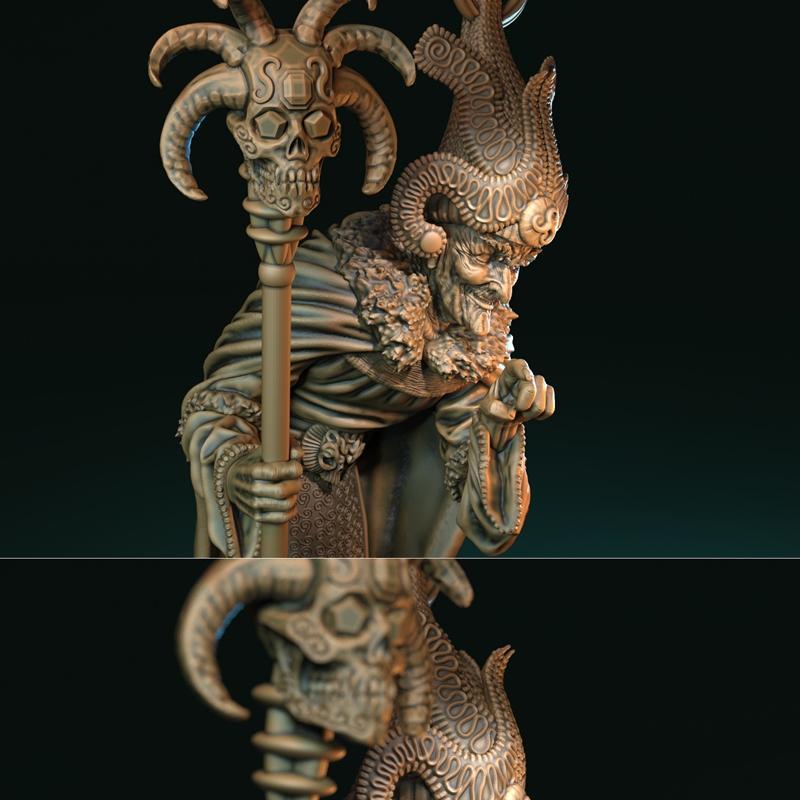 霍伦霍特普魔法师 3D打印模型|Horenhotep the wizard – 3D Print Model STL