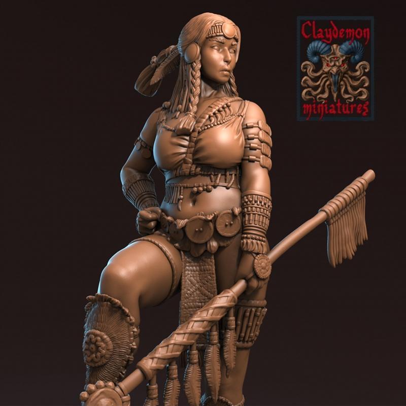 Yona与Cyberjen——3D打印模型|Yona the buffalo huntress and Cyberjen – 3D Print Model STL