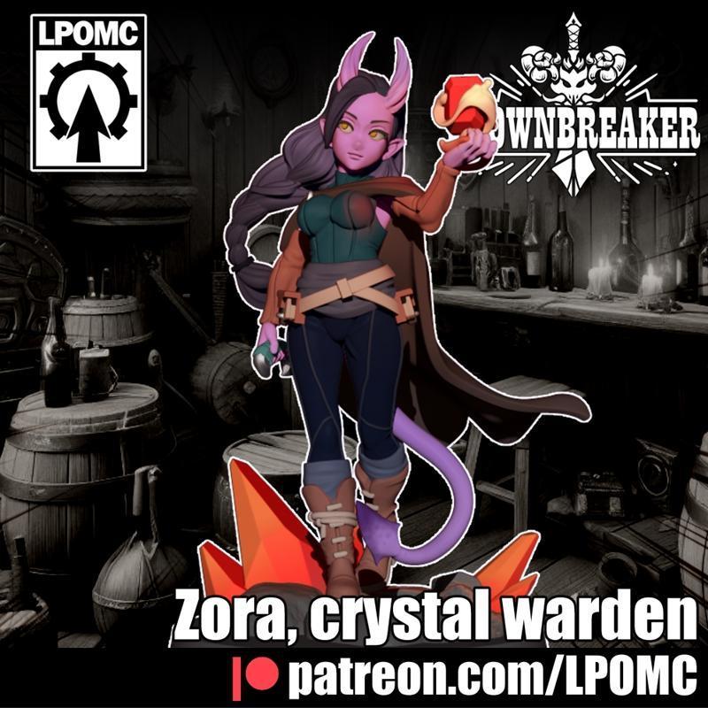 Zora水晶卫士 3D打印模型|LPOMC – Zora Crystal Warden – 3D Print Model STL