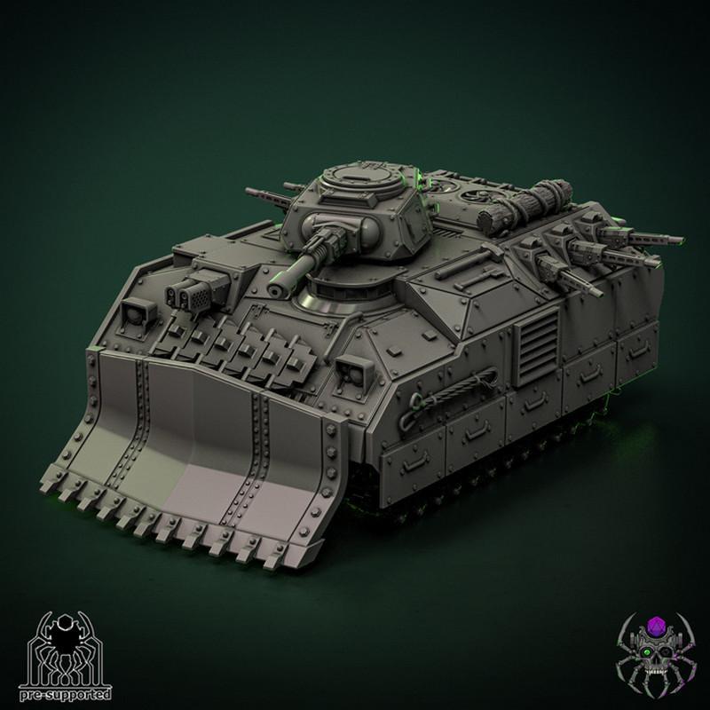 迷你巨兽步兵支援车 3D打印模型|Minotaur Infantry Support Vehicle – 3D Print Model