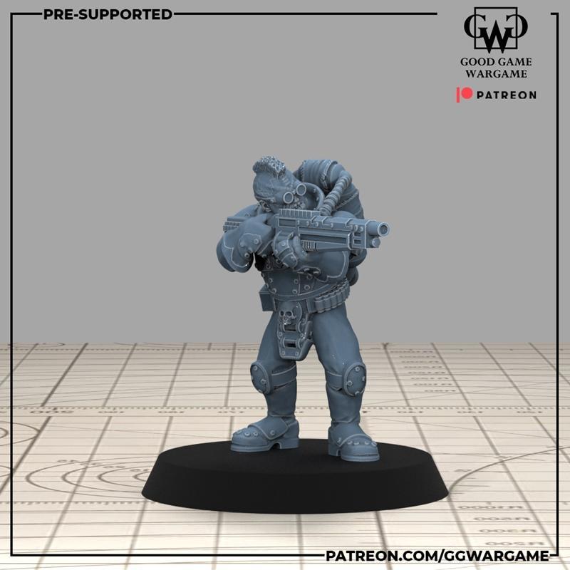 佳作战棋-变种人-3D打印模型|Good Game Wargame – Mutants – 3D Print Model STL