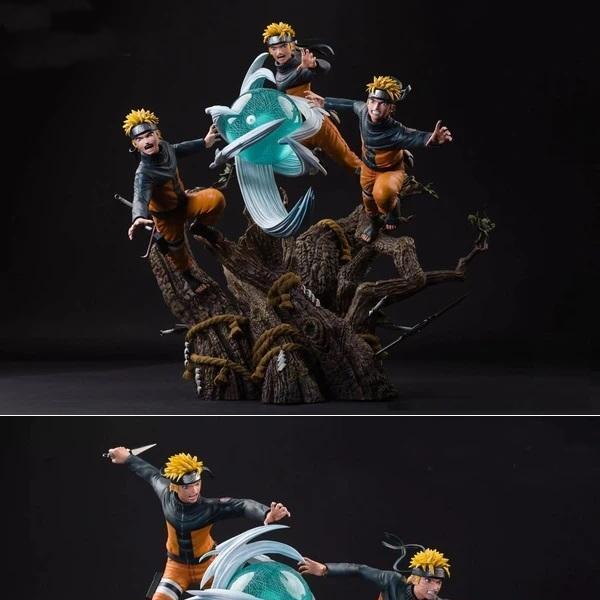 鸣人与分身术 3D打印模型|Naruto Uzumaki and Shadow Clones – 3D Print Model STL