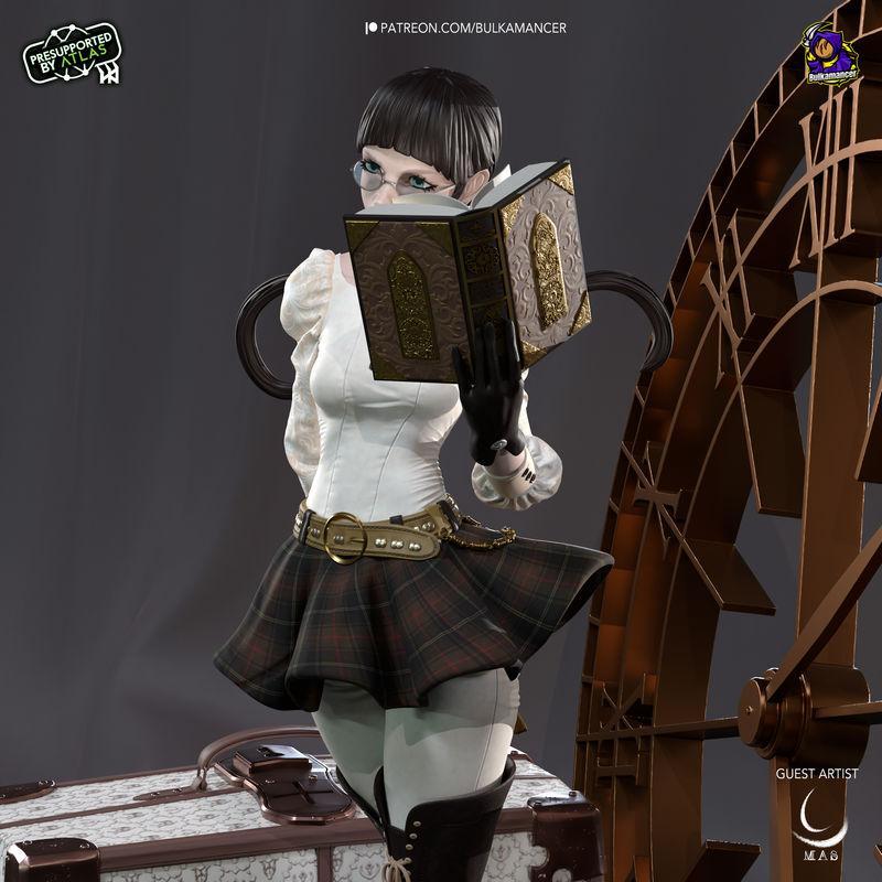 Bulkamancer - 时间线观察者 - 3D打印模型|Bulkamancer – Observer of Timelines – 3D Print Model