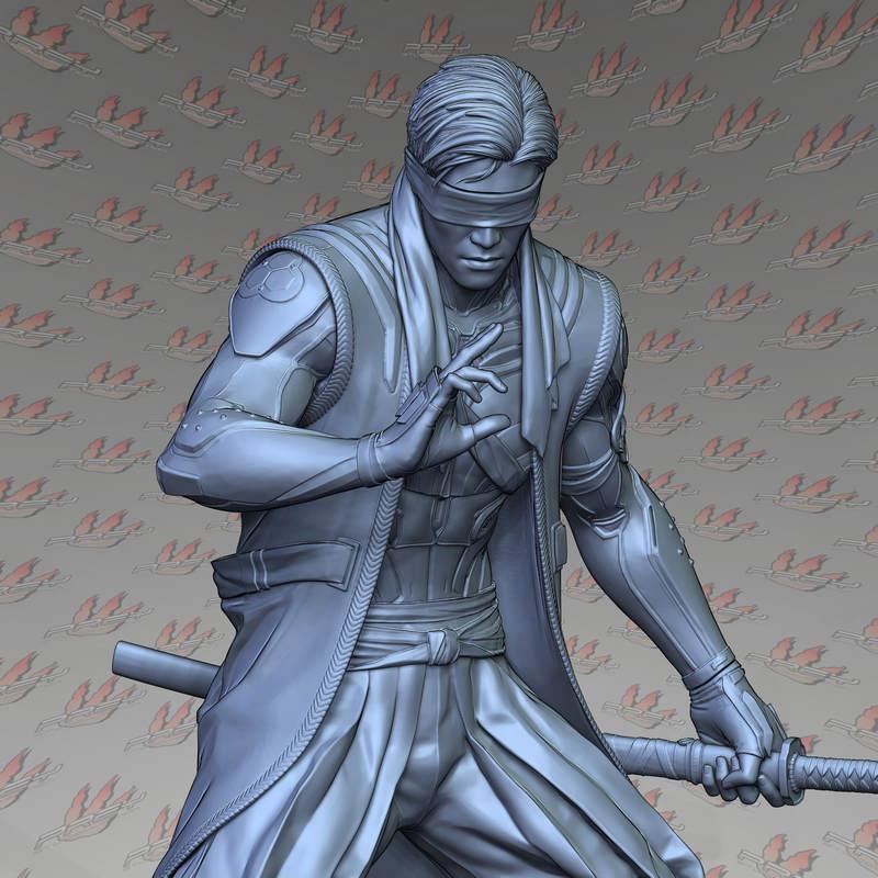 漫威猛禽小队3D打印模型|Kenshi from Mortal Kombat 12 – 3D Print Model