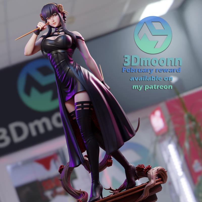 《幻影之刃 3D打印模型：Spy x Family 间谍家家》|Yor Forger Spy X Family – 3D Print Model