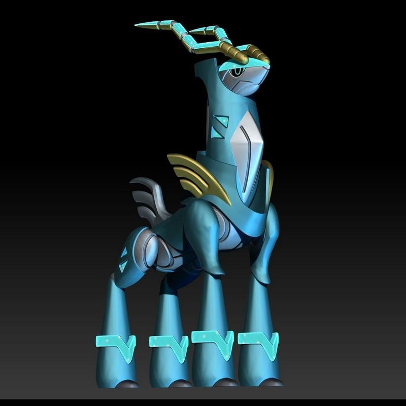 Pokemon Paradox Future Cobalion Iron Crown – 3D Print Model