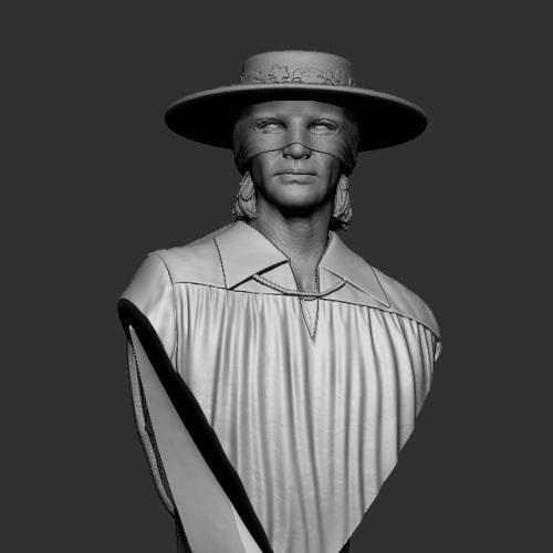 Zorro模型3D打印版|Zorro Bust – 3D Print Model