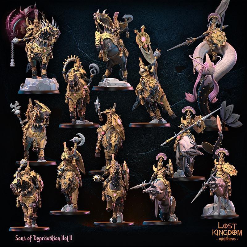 失落王国迷你模型——堕落之子第二部 3D打印模型|Lost Kingdom Miniatures – Sons of Depravity II – 3D Print Model STL