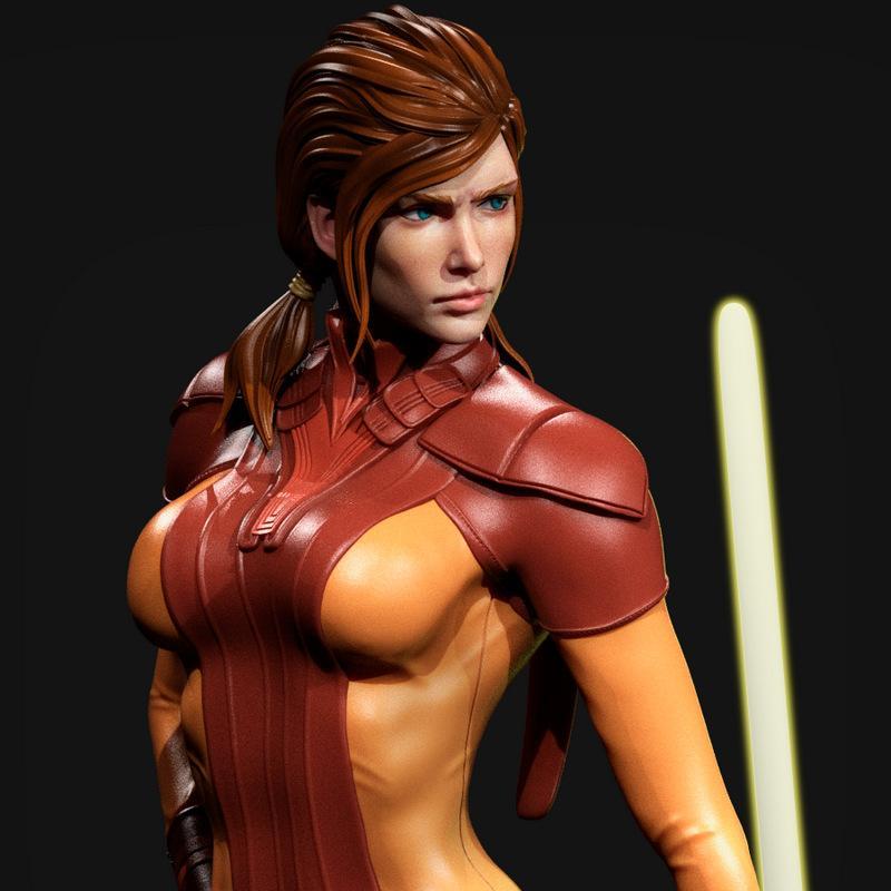 巴斯提拉·山 3D打印模型|Bastila Shan – 3D Print Model