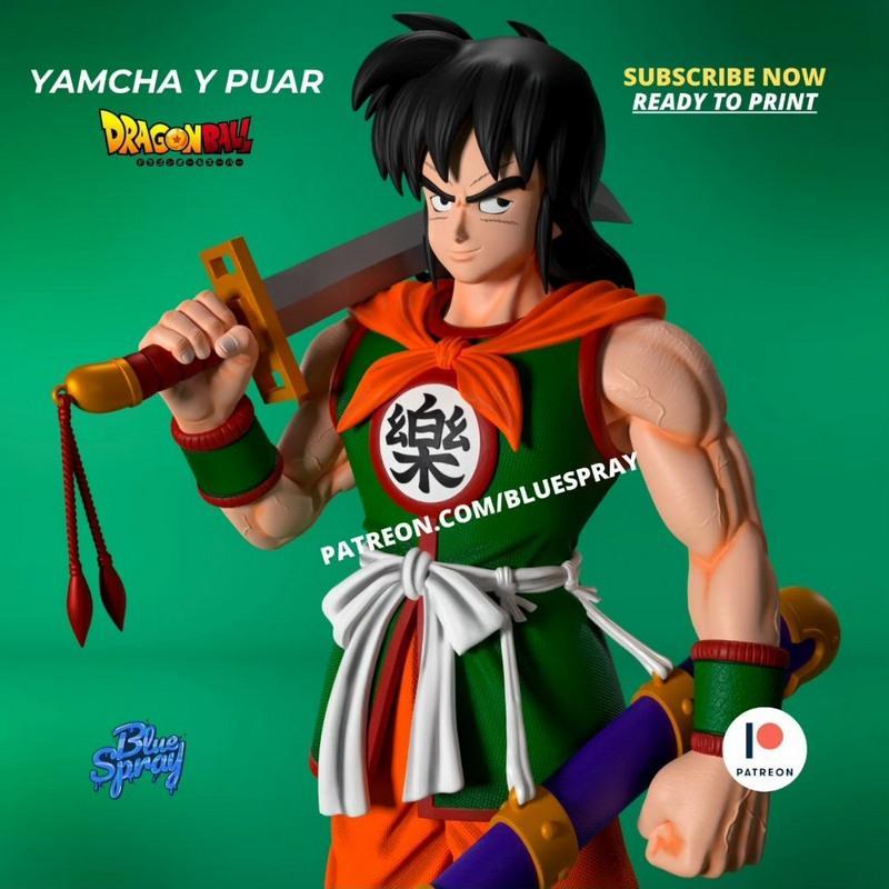 Yamcha 3D打印模型|Yamcha Y Puar – 3D Print Model