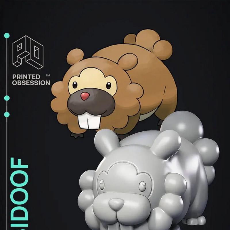 Bidoof 3D打印模型|Bidoof – 3D Print Model