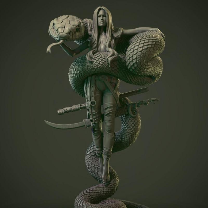 莉莉丝蛇女 – 3D打印模型|Lillith Snake Woman – 3D Print Model