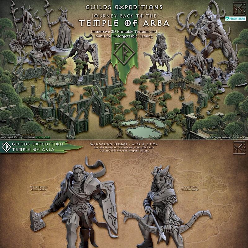 guilds探险之旅——重返阿巴神庙 3D打印模型|Guilds Expeditions – Journey Back to the Temple of Arba – 3D Print Model STL