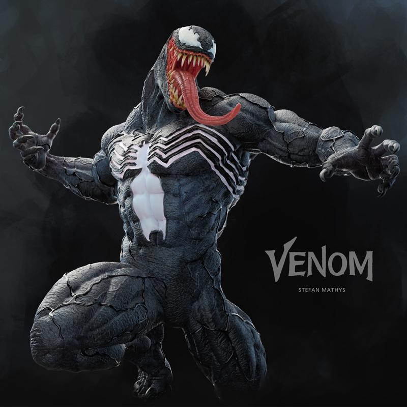 3D打印模型：Venom塔 3D打印雕塑|3dsqulpts – Venom Tower – 3D Print Model STL