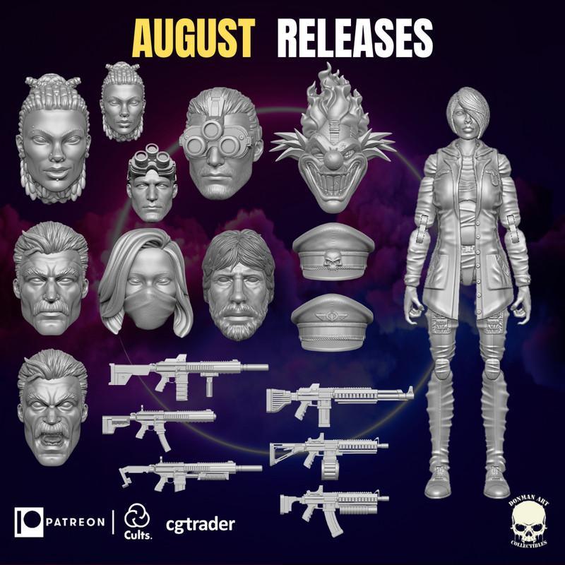 donman艺术收藏8月新品发布——3D打印动漫游戏角色模型|Donman Art Collectibles August Releases – 3D Print Model