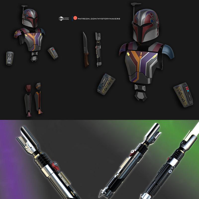 Sabine Wren 3D打印模型|Sabine Wren Armor – 3D Print Model