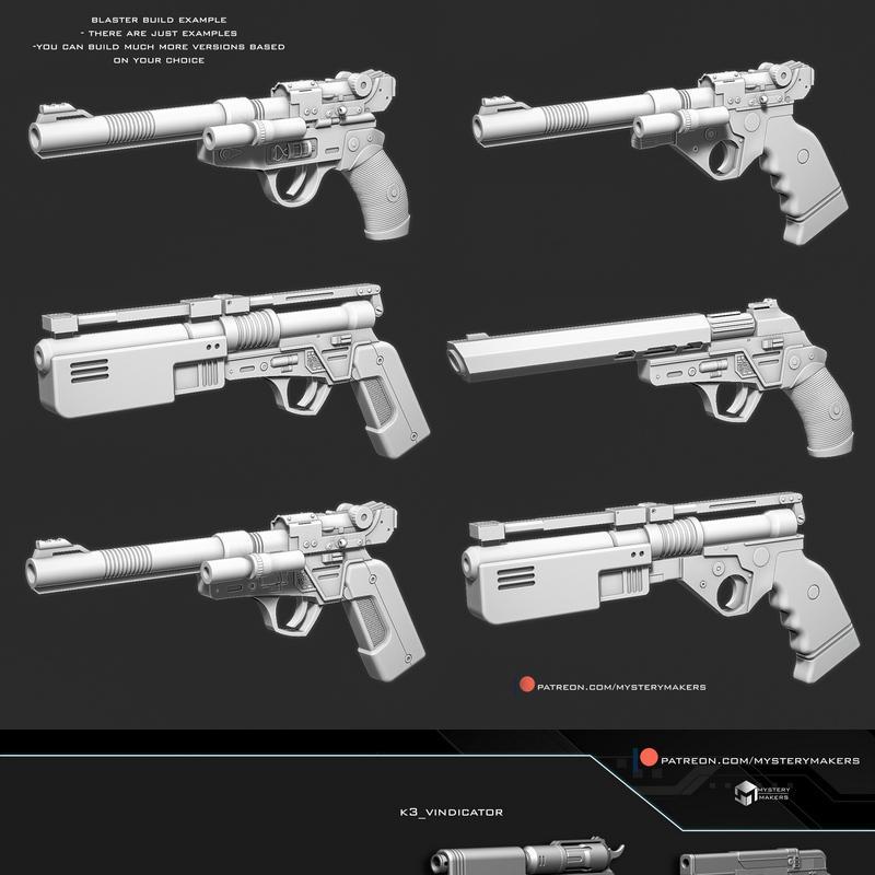 自制喷射器——星战生存者——夺命喷射器3D打印模型|Build Your Own Blaster – Jedi Survivor – 3D Print Model