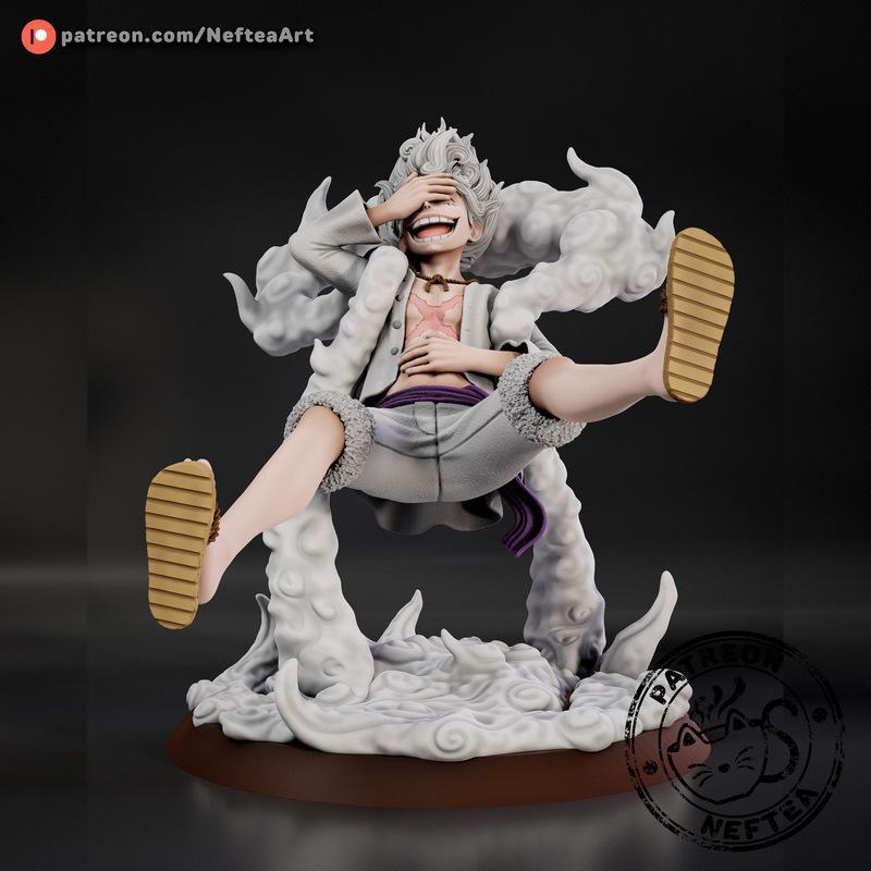 路飞 Gear 5 3D打印模型|Luffy Gear 5 – 3D Print Model