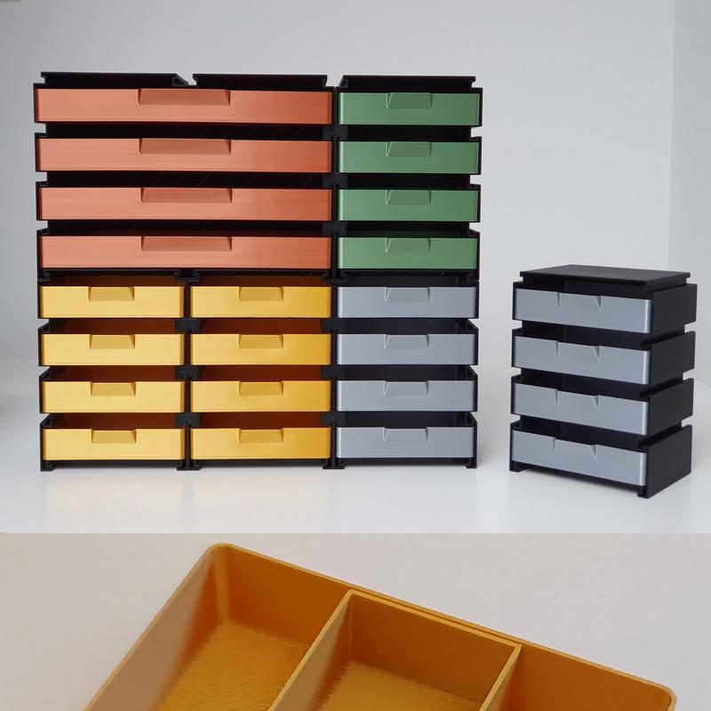 模块化快速打印抽屉系统 - 3D打印模型|Fast-Printing Modular Drawer System – 3D Print Model