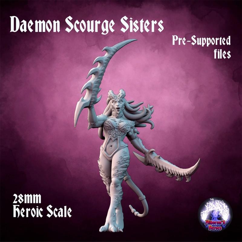 深渊女武神——3D打印模型|Daemon Scourge Sisters – 3D Print Model STL