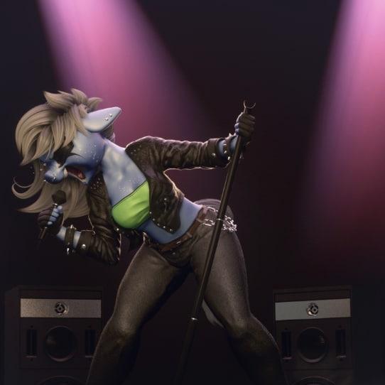 3D打印模型：动漫角色Singer立体模型|Singer – 3D Print Model STL