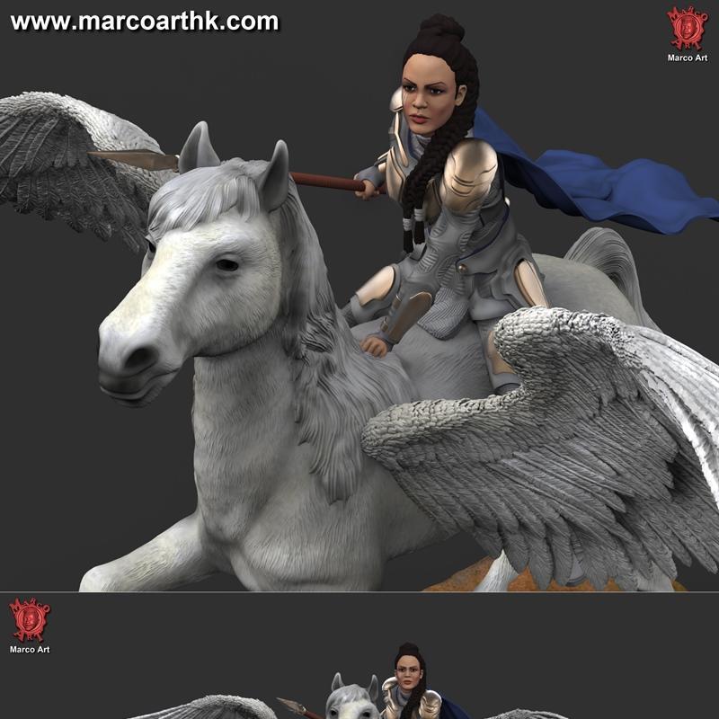 Marco Art - 女神战士 Valkyrie 3D打印模型|Marco Art – Valkyrie – 3D Print Model STL