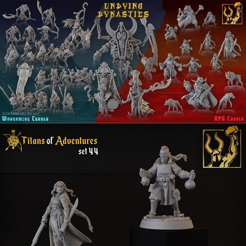 Titan-Forge迷你模型 — 《不灭王朝》第一卷 3D打印模型|Titan-Forge Miniatures – Undying Dynasties vol1 January 2024 – 3D Print Model STL