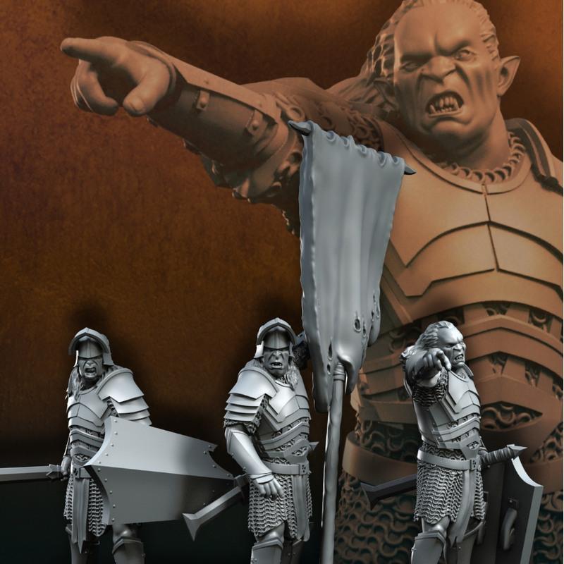 血手指挥团 3D打印模型|Blood-Handed Command Group – 3D Print Model