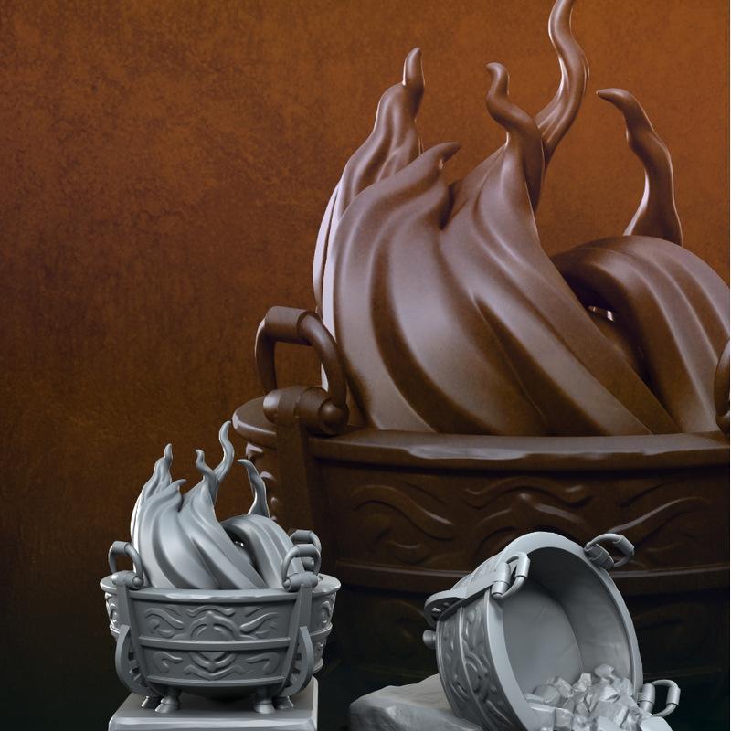 熔炉系列 - 3D打印模型|Cauldrons – 3D Print Model